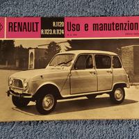 Renault 4 libretto uso e manutenzione