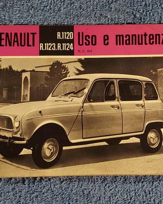 Renault 4 libretto uso e manutenzione