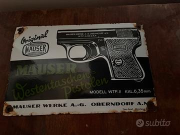 MAUSERInsegna smaltata del produttore