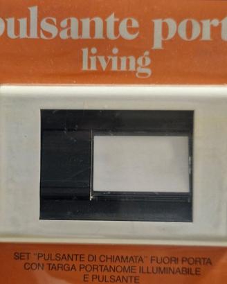 Set pulsante portanome e pulsante living classic