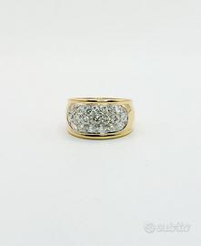 Anello oro 18 kt e diamanti ct. 1.20