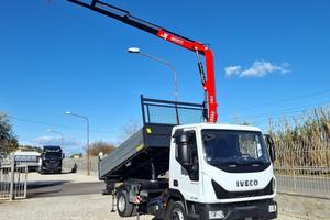 IVECO EUROCARGO 75 80E19 E6 GRU + RIBALTABILE