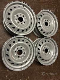 Kit 4 Cerchi in lamiera Fiat 600, Panda, Punto