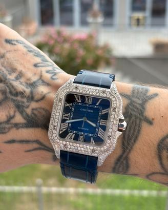 Cartier Santos 38mm Diamanti