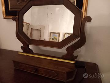Specchio basculante legno