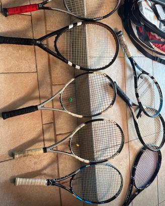 racchette Babolat di generazioni precedenti e mode