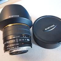 Fisheye SAMYANG x Nikon  14 mm F2.8 ED AS IF UMC