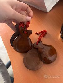 Nacchere spagnole - Castagnette - 1 o 2 paia