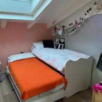 Letto a doppio livello estraibile per adulti bimbi