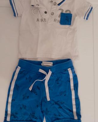 Completo bimbo Polo pantaloncini