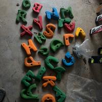 Smog set lettere alfabeto completo + viti - nuove