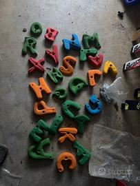 Smog set lettere alfabeto completo + viti - nuove