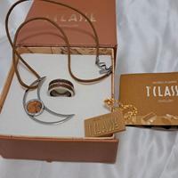 collana mezzaluna  più  anello Alviero Martini Pri