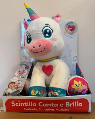 Clementoni Baby Scintilla Unicorno canta e brilla