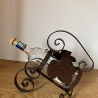 Portabottiglie in ferro battuto vintage