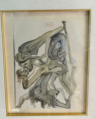 SALVADOR DALÌ xilografia originale Divina Commedia