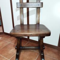 Sedia in legno massello