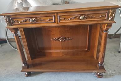 mobile ingresso in noce massello.