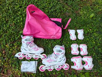 Pattini Roces allungabili + Borsa + kit protezione