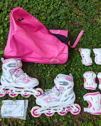 Pattini Roces allungabili + Borsa + kit protezione