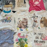 9 magliette estive bambina