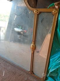 specchio foglia oro