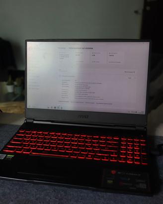 MSI GL65 Leopard i7 RTX 2060 16GB RAM 2TB SSD