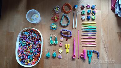 Kit per braccialetti di elastici di gomma colorati