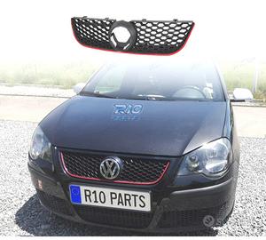 GRIGLIA VOLKSWAGEN VW POLO 05-09 LOOK GTI NERO ROS
