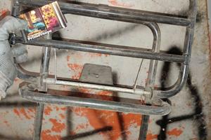 portapacchi posteriore vespa piaggio px nero