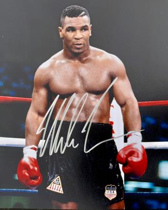 Mike Tyson - Fotografia Autografata Originale