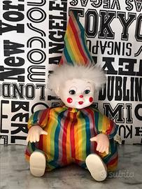 Bambola a Pagliaccio Vintage