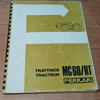 Libretto ricambi trattrice Ferrari MC 60/ RT 