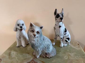 3 Animali in ceramica made in Italy