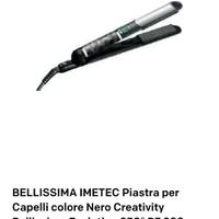 B3LLISSIMA IMETEC Piastra per Capelli colore Nero