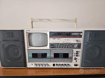 Lettore cassette musicali + radio + mini tv 