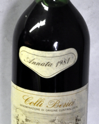 3 Bottiglie vino vintage/collezione anni '60/80