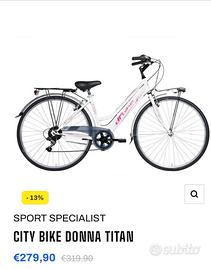 Bicicletta city donna