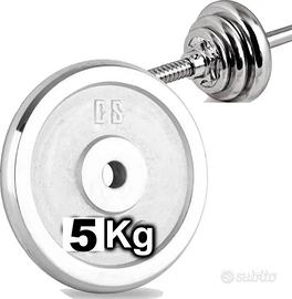 bilanciere con dischi da 5 kg