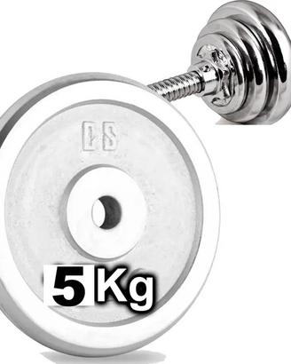 bilanciere con dischi da 5 kg