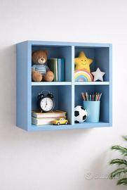 Mensola da muro azzurro/celeste 40×40 cm