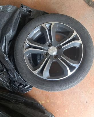 4 Cerchi peugeot ORIGINALI R16 + gomme