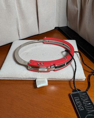 Bracciale manetta rosso