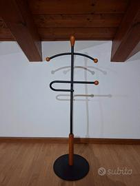 Appendiabiti omino metallo e legno H 112cm