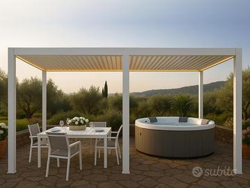 Pergola Bioclimatica 7,8x4 mt Metalfranchi Garden