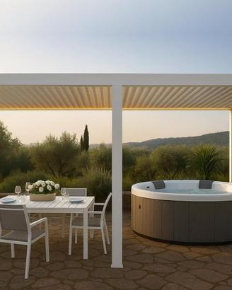 Pergola Bioclimatica 7,8x4 mt Metalfranchi Garden