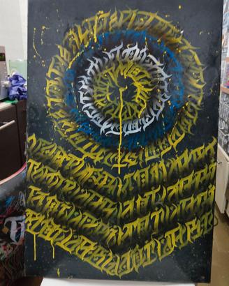 Quadro lettering calligrafia