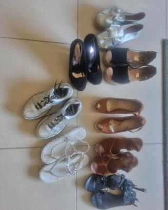 Scarpe donna 37 e 38 – 8 paia in blocco svendita