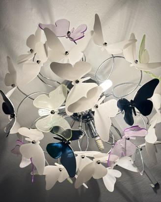 Lampadario decorativo con farfalle