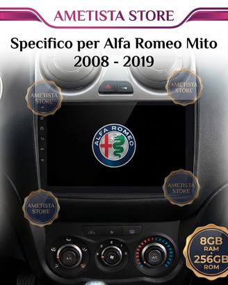 Autoradio Android CarPlay 8+256Gb per Alfa MiTo